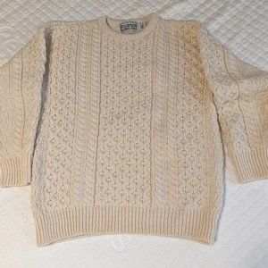 Authentic Aran Cableknit Sweater (100% Wool)